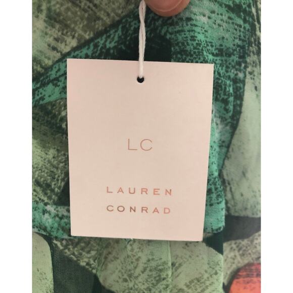 NWT green floral beach pool Maxi Dressby by Lauren Conrad size XS - Picture 9 of 12